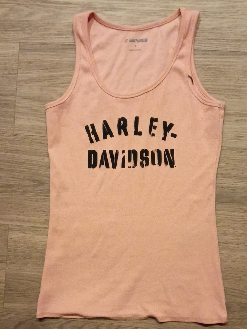 Harley-Davidson Light Pink Women's Tank with Black Logo
